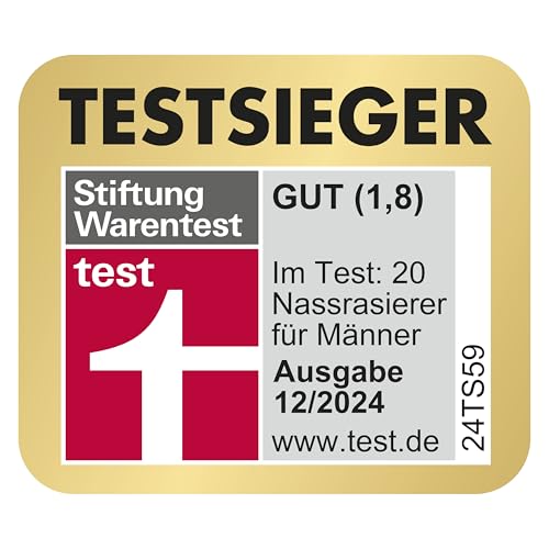 Gillette Fusion 5 Rasierer Herren, TESTSIEGER VON GILLETTE BEI STIFTUNG WARENTEST, 1 Nassrasierer und 1 Rasierklinge mit Gleitstreifen für Eine Gründliche Rasur — Schwarz 2