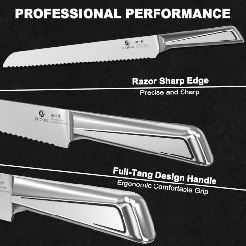 Image of imarku Serrated Bread Knife with Japanese High Carbon Stainless Steel