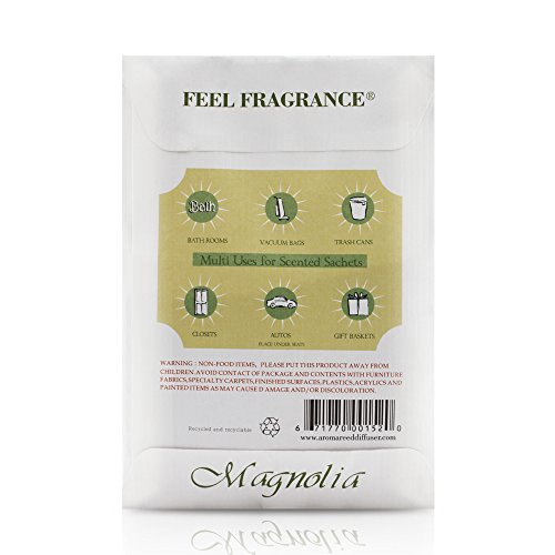 Feel Fragrance Scented Sachet For Drawers And Closets - Sachet Bags, Lot Of 12 (Magnolia) #TOP2