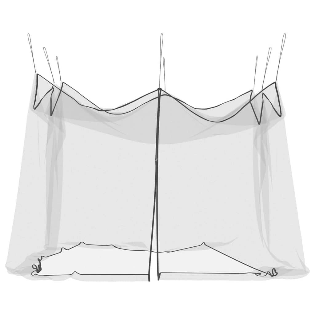 Zanzariera da Esterno Rete Poliestere Nero x X X Pieghevole con Cerniera Passanti per Campeggio Tenda Amaca Terrazza Balcone