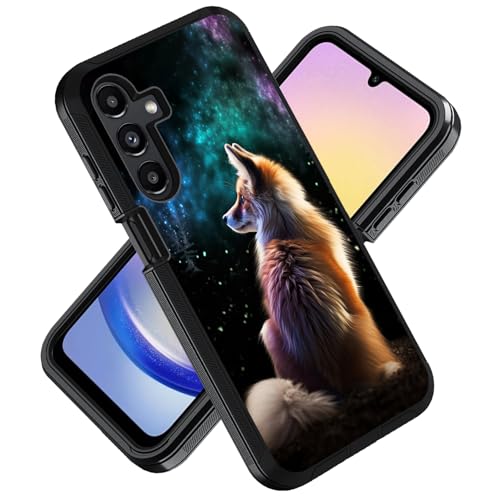 ZXHSBROK for Samsung Galaxy A18/A17/A16 5G Phone Case - Fox | Heavy Duty 3-Layer Hybrid Hard PC & Soft Silicone [Military Grade] Shockproof Drop Full-Body Protective Cover 6.7-inch