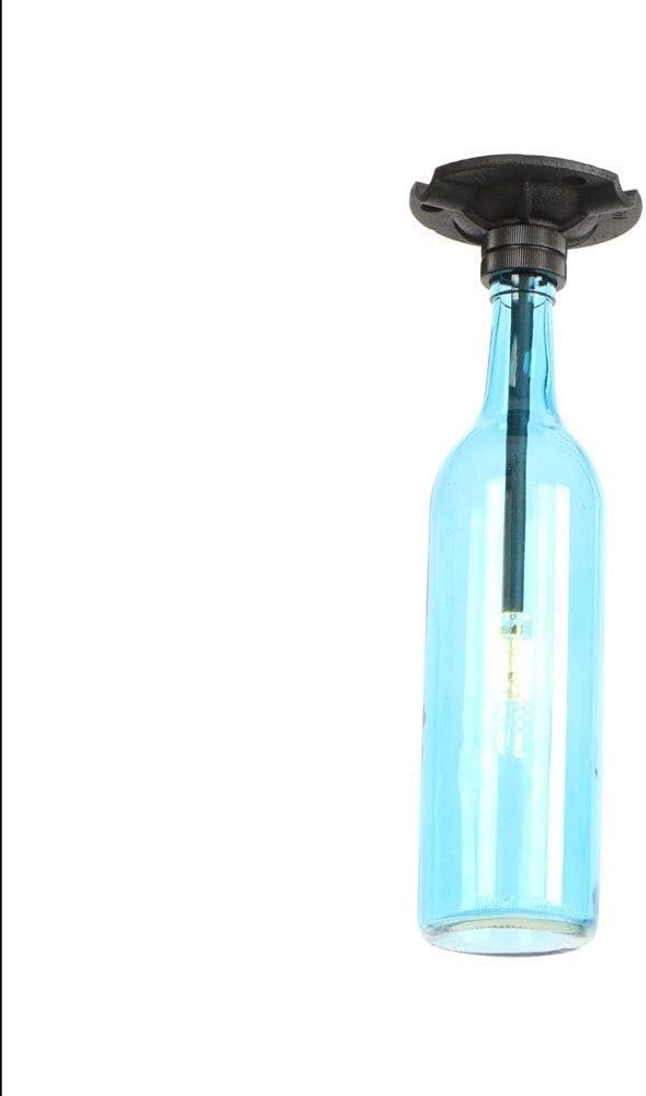 Gyc水道管ワインボトルロフトレトロハンギングワインボトル天井 鉄ガラスペンダントランプg4ledペンダントライトリビングルームバーレストランキッチンホーム 色 ダークグリーン A B08r19hx9v Ack ペンダントライト Kitchenworksla Com