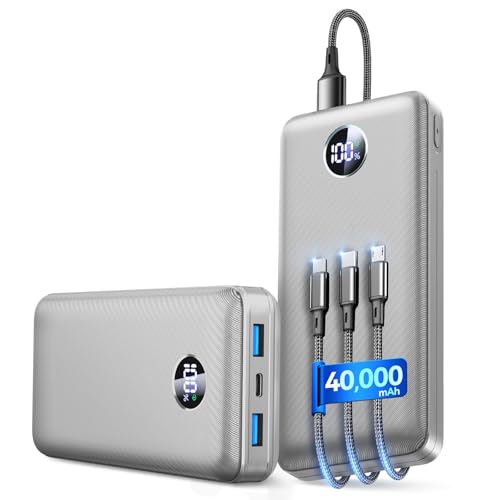 Portable Charger 40000mAh Power Bank with USB-C