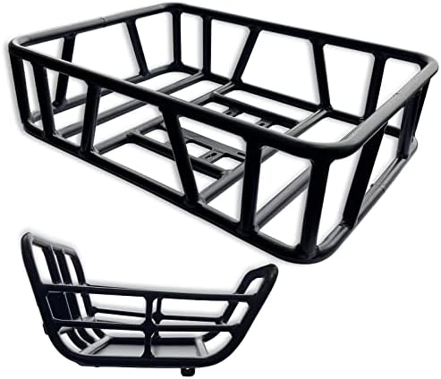 Electric Bike Front & Rear Baskets Bike Baskets,Only for VELOWAVE Prado S 20” Fat Tire Ebike