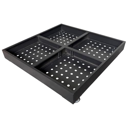 Happy Garden Pied de lestage noir CANCALE pour parasol déporté, support sur roulettes avec freins.