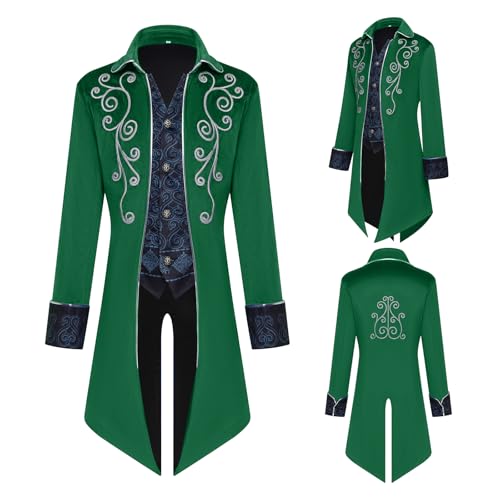 Image of Kids Medieval Steampunk Jacket Boys Victorian Renaissance Tailcoat