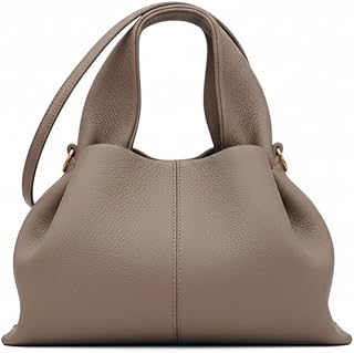 LEWULT Elegant Taupe Textured Handbag - Versatile Women’s Crossbody Sling Bag with Top Handles - Chic Designer Hobo Bag fo Price In India
