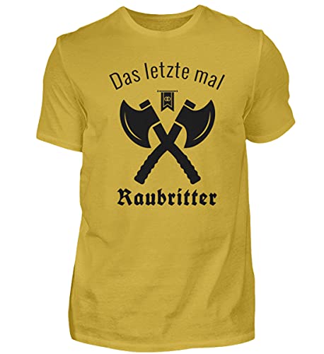 T-shirt homme Das letzte mal Raubritter vêtement de taille L coloris or
