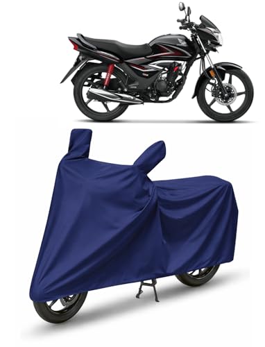 Image of Bike /SCOOTY Cover for Honda CB Shine with Side Mirror Pocket & Buckle Belt | HIGH Material Quality | Weather Resistant