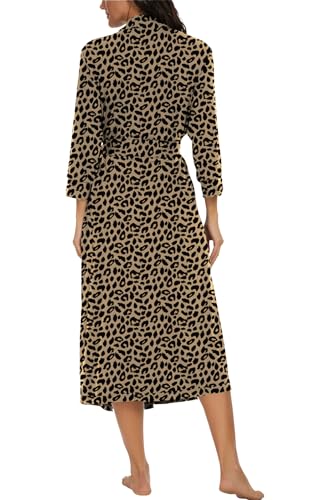 Image of VINTATRE Women Robes Long Knit Bathrobe Lightweight Soft Bath Robe with Pockets