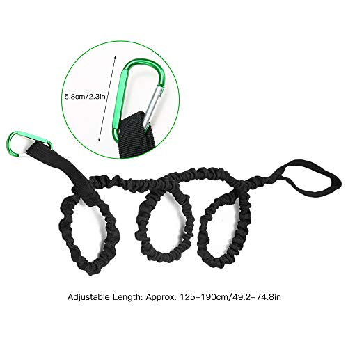 KKmoon Trela ​​de remo com presilha de mosquetão Suporte de haste de corda de segurança de remo para