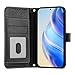 Kukoufey Compatible with Oppo Reno 15 Pro Case Cover,Compatible with Oppo Reno15 Pro 5G PLV110 Flip PU Leather Zipper Wallet Protective Cases Black