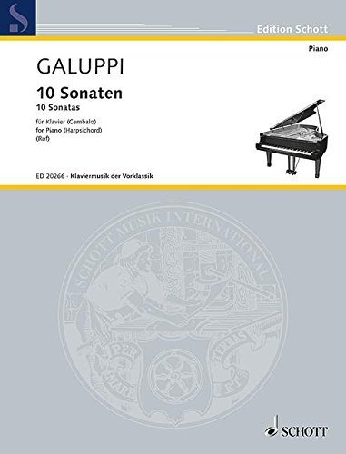 9 Sonatas Galuppi piano partition clavecin musique préclassique Op 1 2 5