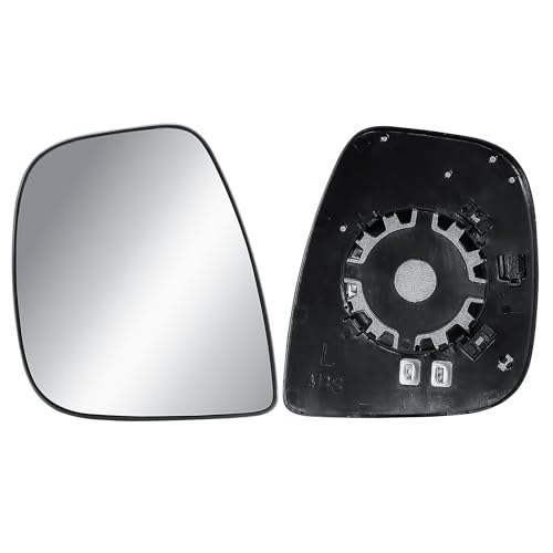 Passenger Left Side N/S Door Wing Mirror Replacement Glass Heated with Back Plate for Citroen Dispatch Berlingo Peugeot Expert Partner Vauxhall Vivaro Combo Fiat Scudo Doblo 2016-2025
