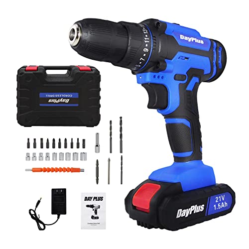 Akku-Bohrschrauber Akkuschrauber Set 21V mit LED Licht (1 Akku,...