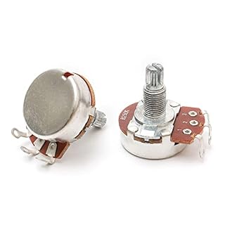 Pxyelec Lot de 5 potentiomètres de volume pour guitare électrique B250 K – Tige fendue – 18 mm - Les Beatles, Paul McCartney, John Lennon, RIngo Starr, George Harrison Pxyelec Lot de 5 potentiomètres de volume pour guitare électrique B250 K - Tige fendue - 18 mm – Image 4