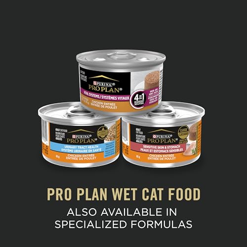 Pro Plan Wet Cat Food, Salmon & Rice, Chicken & Rice, Tuna Variety Pack 85g can (12 pack) image 8