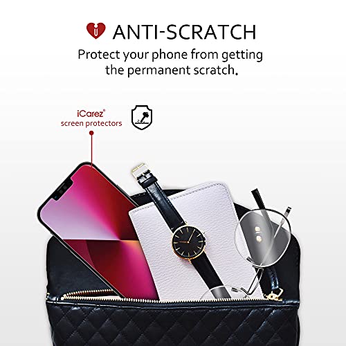 Icarez Hd Anti Glare Matte Screen Protector For Iphone 14 Iphone 13 /Iphone 13 Pro 6.1-Inches [3 Pack] (Case Friendly) Premium No Bubble Easy To Apply With Hinge Installation #TOP3