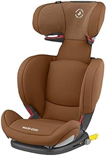 Maxi-Cosi RodiFix AirProtect High Back Booster Seat, Reclining ISOFIX Car Seat, Adjustable Headrest/Backrest with Extra Side Protection, Quick & Easy Buckle-up System, 15 - 36 kg, Authentic Cognac