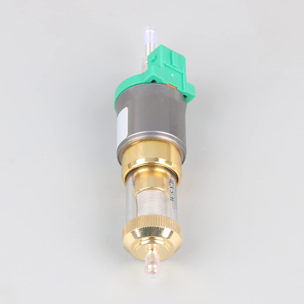 1x Heater Pump Ultra Quiet Air Diesel Heater Heater Fuel Pump 12V 5KW 12V 1～12HzV Green Universal Volume: 22ml