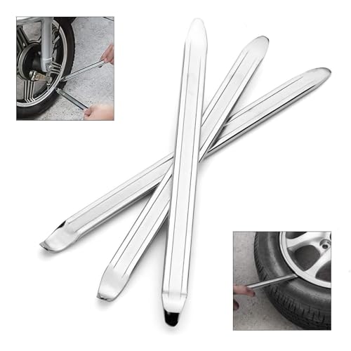 Leylve 3 Stück Reifenheber Fahrrad, 30cm Montiereisen, Reifenmontierhebel aus Hochfestem Stahl, Reifenmontage Werkzeug für Motorrad, Fahrrad, Wagen, Scooter