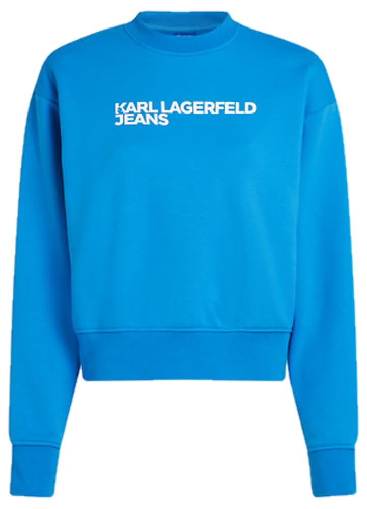 KARL LAGERFELD JEANS, Women's, Essential Logo Sweat, Regular Fit, Blue, M
