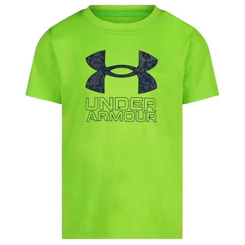 Image of Under Armour Boys Short Sleeve Core Graphic T-Shirt, Lightweight & Breathable, Relaxed Fit