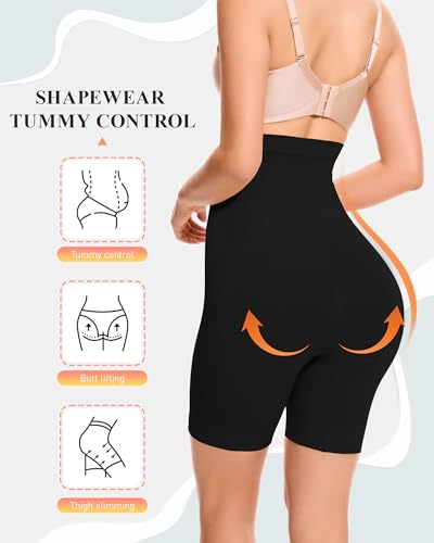 BESTENA Shapewear Tummy Control Shorts for Women High Waisted Seamless Girdles Body Shaper Thigh Slimmer Butt Lifter Panties2