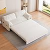   GNIXUU-638-Queen-Pull-Out-Sofa-Bed-Velvet-Convertible-Sleeper-Sofa-Couch-with-Side-Storage-Comfy-Cloud-Futon-Bed-Pull-Out-Couch-for-Living-Room-Apartment-Small-SpaceBeige