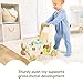 Melissa & Doug Wooden Shape Sorting Grocery Cart Push Toy and Puzzles - Pretend Play Grocery Toys, Sorting and Stacking Toys for Infants and Toddlers Ages 1+ - FSC-Certified Materials