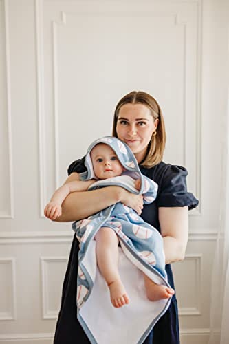 Image of Copper Pearl Hooded Bath Towels Premium Knit /Terry Cloth Baby Towels with Hood, Pockets, and Cool Designs - Great to Gift and Make Bath Time Fun - Baby Bath Towel, Slugger