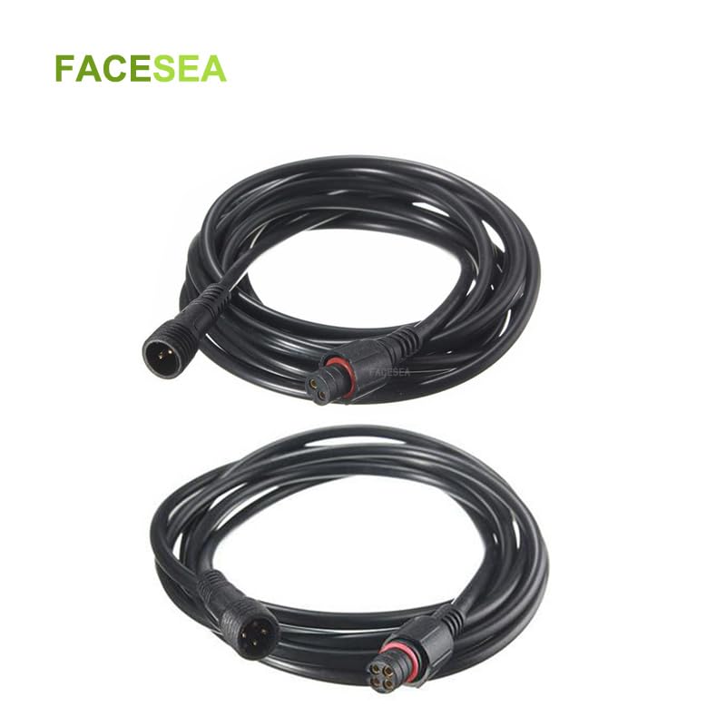 Wiring Connecting Terminals - 100pcs 2pin / 4pin 200cm 6.56ft Length Waterproof Connector Cable with 0.3mm Wire Male & Female Plug for LED Strip Light - (Package: 100pcs 2pin 2m)