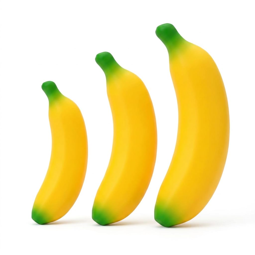 3-Pack Banana Squishy, Giant Banana Squishy, Large Squishies
