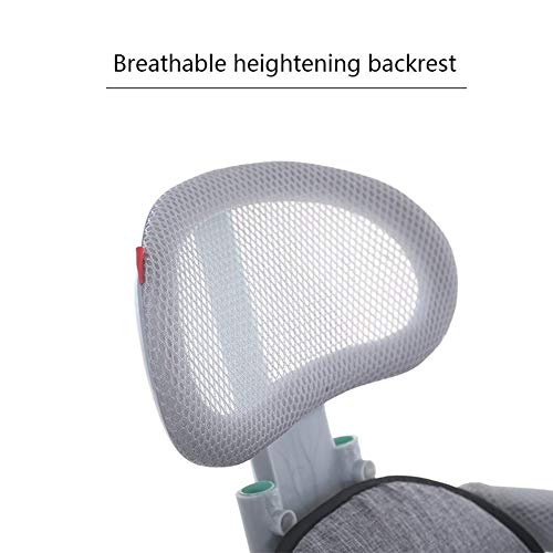 3 in 1 kinderfiets kinderwagen kinderwagen 1-3-2-6 jaar oude driewieler met duwstang veiligheidshek (kleur: roze) (roze) - Afbeelding 3