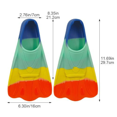 Palmes d'entraînement de natation courtes et palmes de plongée enfant