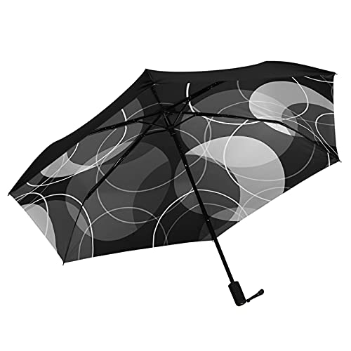 Parapluie pliable compact et léger de 81 cm avec impression intérieure