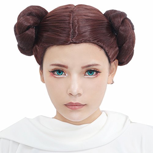 Xcoser Vivid Princess Leia Cosplay Wig For Cosplay Costume Accessories