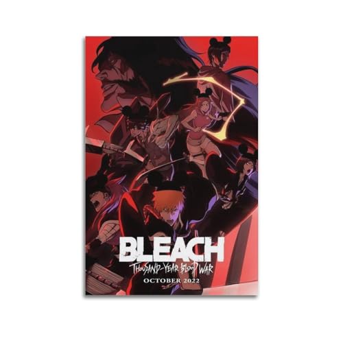TESUXYEHH BLEACH - Póster decorativo de la Guerra del Milenio, lienzo para pared e impresión artística moderna para dormitorio familiar, 20 x 30 cm