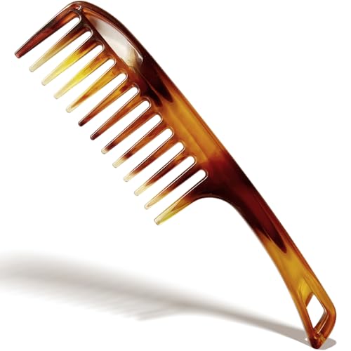 Peine desenredante ancho anti-frizz para cabello rizado miniatura 1