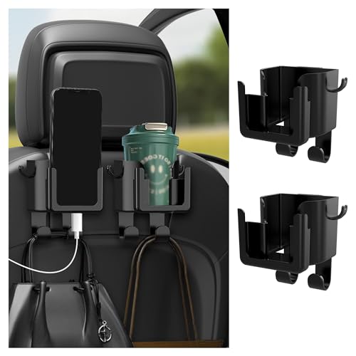 Multifunctional Back Seat Cup and Phone Holder