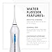 ToiletTree Products Oral Irrigator by Poseidon Portable and Cordless Water Flosser (w/Charging Cradle, White)