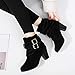 ZODOF Moda Mujer Invierno Botines Chelsea Tacón Alto Tobillo Botas Señoras Plataforma...