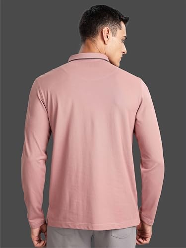 Image of STELLERS Men's Full Sleeve Polo T-Shirt | Premium Cotton | streatchable | Enzyme bio Washed | Feather Touch Feel | Sustainable