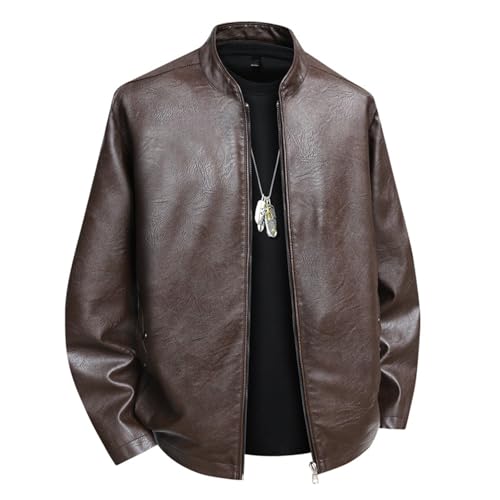 Veste en cuir pour homme d'aviateur classique chic en cuir véritable doux et résistant
