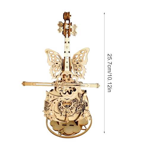 Boîte à musique violon puzzle 3D idée cadeau loisir créatif