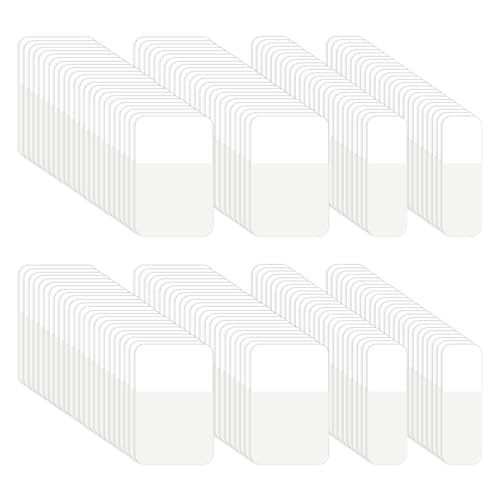 Aeaocvo 320 Stück Kleberegisterkarten, Weiß Seitenmarker Selbstklebend, Plastik Page Marker, Index Haftstreifen Sticky Notes für Dokumente, Bücher, Ordner, Büro (160 Groß + 160 Klein)