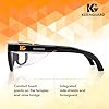 KleenGuardTM V30 MaverickTM Safety Glasses (49309), with Anti-Fog Coating, Clear Lenses, Black Frame, Unisex for Men and Women (Qty 12)