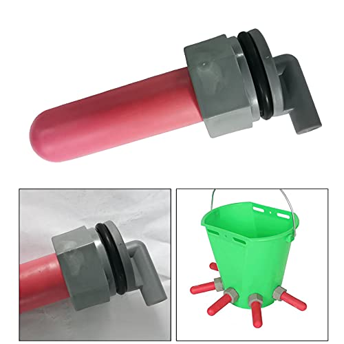 Kesoto Bucket Nipple Animal Plastic Sheep Lamb Feeding Bucket Teats Lamb Feeder 5 cm