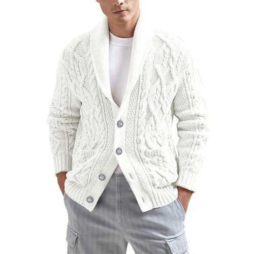 Chaqueta cárdigan de punto hombre ideal para los días fríos de otoño e invierno