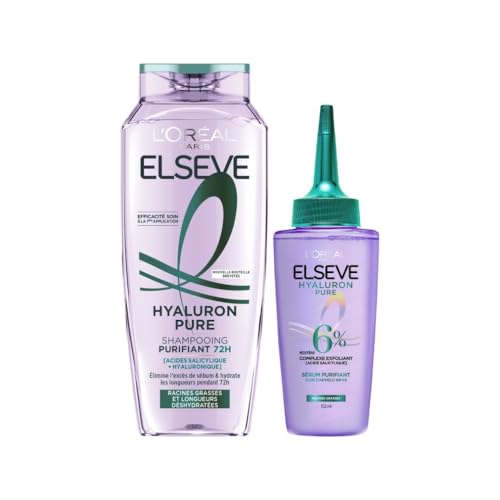 Routine capillaire d'exception Elseve Hyaluron Pure L'Oréal Paris cheveux